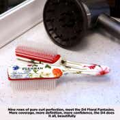 Denman D4 9-Row Curl Definer & Styler Brush Floral Fantasies