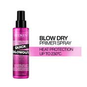 REDKEN Quick Blowout Lightweight Hairspray with Heat Protection,For Fast Blow Dry (125 ml)