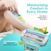 LetsShave Evior 6 Razor World’s First 6 Blades Aloe Bar Smooth Shave for Bikini and Body