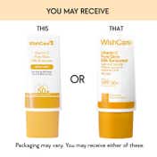 WishCare Vitamin C Pure Glow Brightening Sunscreen for Dry Skin - SPF50 PA++++In-Vivo Tested (30 ml)