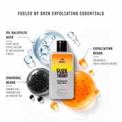 FLUX THEORY The Rebel Exfoliating Body Wash with 2% Salicylic Acid for Body Acne (250 ml)