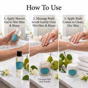 NATURALLY EUROPEAN Somerset Freesia and Pear Body Care Set (3 pcs)