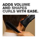Ikonic Professional Carbon Fibre Roller Brush CFB 25 - Black