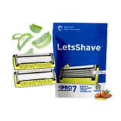LetsShave Pro 7 Razor Cartridges with Honeycomb Guard Bar (2 pcs)