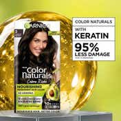 Garnier Color Naturals Creme Hair Color - Shade 3 Darkest Brown (70ml + 60g)