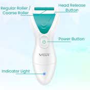 VGR V-812 Electric Callus Remover for Feet 100-Minute Runtime 2 Speed Settings IPX6 Waterproof