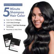 Thriveco Coloring Shampoo - Natural Black (4 pcs)