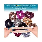 Bronson Professional Hair Scrunchies - Multi-Color (10 Pcs)