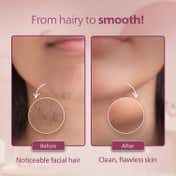 Philips Cordless Facial Hair Remover With Wide Hypoallergenic Head BRR454-00 - Pink