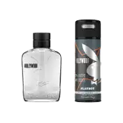 Playboy Hollywood For Men Gift Set - (Eau De Toilette 100ml + Body Spray 150ml) (2Pcs)