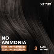 Streax Hair Colour - 3 Dark Brown (70gm+50ml)