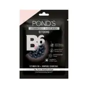 Pond's Activated Charcoal Clear Detox Skin With Vitamin B6 Sheet Mask - (25ml)