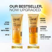 Lakme Sunscreen for Bright Skin SPF 50 PA++++ Water Light Niacinamide In Vivo Tested (100 ml)