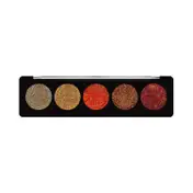 Profusion Cosmetics 5 Shade Glitter Eye Shadow Pallete - Topaz Gems (4.5 g)