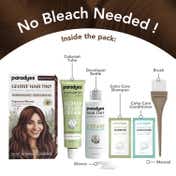 Paradyes Semi-Permanent Glossy Hair Tint Cream Color - Espresso Brown (160 g)