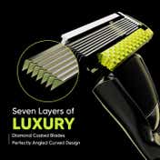 LetsShave Pro 7 World's First 7 Blade Razor for Men with Handle + 2 Blades (4 pcs)