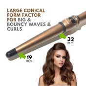 Alan Truman Gold Ceramic Wand - Large 32-19mm (1 Pc)