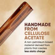 Vega Handcrafted Graduated Dressing Comb Made with Cellulose Acetate (HMC-04D)