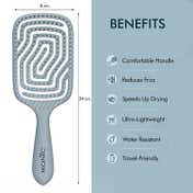 Ikonic Me Eco Labyrinth Paddle Brush IKM-3017 - Powder Blue