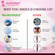 Majestique Premium Baby Hair Brush Comb Set for New Born - Pink (2 pcs)