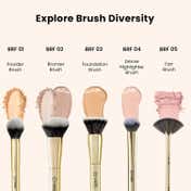MARS Artist's Arsenal Angular Buffing Brush Golden (1 pc)