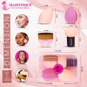 Majestique Foundation Makeup Sponge & Beauty Blender Set (4 pcs)
