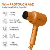 Protouch AirZ 3-in-1 Power Hair Dryer- Orange