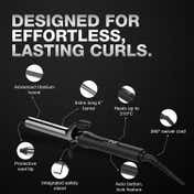 Ikonic Professional Curling Tong CT-25 -2.0, Advance Titanium Barrel, Reduces Frizz and Static 1's