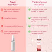 WishCare 100% Pure and Natural Kannauj Rose Water Face Toner For Glowing Skin (200 ml)