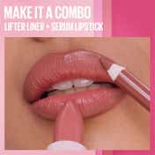 Maybelline New York Serum Lipstick Matte 1-Swipe Lush Color 8HR Hydration - Coffee Run (3.4 g)