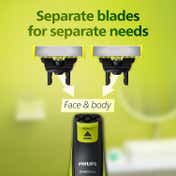 Philips QP2824-10 One Blade Face + Body Shaver (6 Pcs)