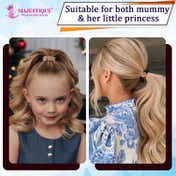 Mjaestique Thick Woven Hair Elastics with Glitter Beads (5 pcs)