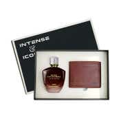 Ajmal Intense Iconic Gift Set for Men Eau De Parfum Luxury Long Lasting Perfume Gift set (100 ml)