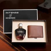 Ajmal Intense Iconic Gift Set for Men Eau De Parfum Luxury Long Lasting Perfume Gift set (100 ml)
