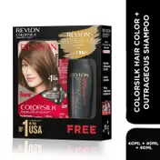 Revlon Colorsilk Beautiful Hair Color with Keratin + Free Shampoo - 4N Medium Brown (91.8ml)