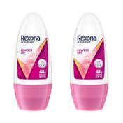 Rexona Powder Dry Underarm Roll On Deodorant For Women - Pack Of 2 Combo