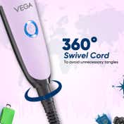 Vega Mini Hair Straightener Brush-Natural Straight in Few Min for Women 2 Heat Settings (VHSB-05)