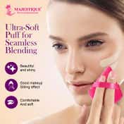 Majestique Pizza Triangle Make-Up Powder Puff Set (6 pcs)