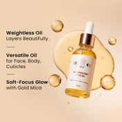 BiE Illuminating Face Oil with Kumkumadi Oil, Squalane, Licorice for Glowing Skin (30 ml)