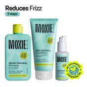 Moxie Beauty Ditch-The-Frizz Trio -Shampoo, Conditioner & Hair Serum For Dry and Frizzy Hair (3 Pcs)