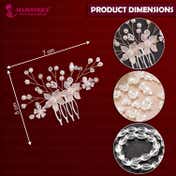 Majestique Stylish Korean Pearl Rhinestones Hairpin