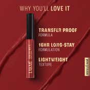 Lakme Forever Matte Liquid Lip 16hr Lipstick Lightweight & Transferproof - Crimson Rose (5.6 ml)