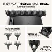 VGR V-298 Hair & Beard Trimmer with 4 Guide Combs 200 Min Runtime 2-Year Warranty - Black