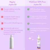 WishCare 100% Pure Cold Pressed Jojoba Oil - Strengthens Hair & Moisturizes Skin (100 ml)