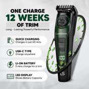 LetsShave Beard, Body & Head Fully Waterproof Trimmer with 20 Settings