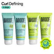 Moxie Beauty Curly Travel Routine - Shampoo, Conditioner, Curl Cream & Styling Serum Gel for Curly Hair