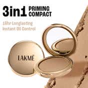 Lakme Powerplay Priming Powder Foundation 3-in-1 Lasting Matte Dry-Oily Skin - Natural Almond (9 g)