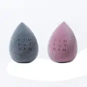 Simply Nam Velvet Microfiber Makeup Sponge - Malaga Wine (1Pc)