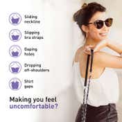 Sirona Transparent Double-Sided Clothing Tapes for Fashion Emergencies (50 Strips)