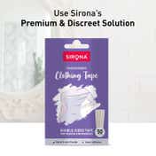 Sirona Transparent Double-Sided Clothing Tapes for Fashion Emergencies (50 Strips)